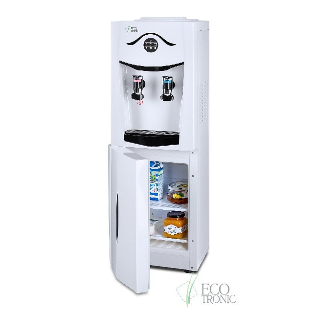 Кулер Ecotronic K21-LF white+black с холодильником купить в Тюмени