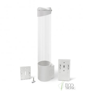 Стаканодержатель Ecotronic (белый) на шурупах с магнитным креплением