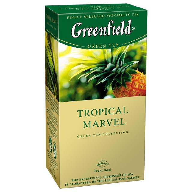 Чай Гринфилд Tropical Marvel зел 1*25 купить в Тюмени